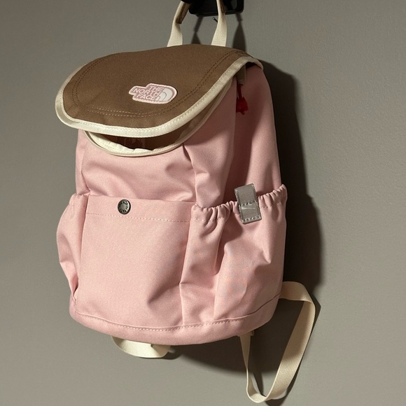 The North Face Kids Pink and Brown Backpack - Picture 3 of 10